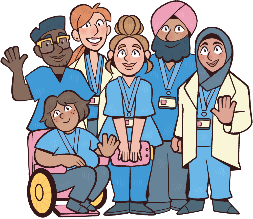 Illustration of Healthcare Professionals